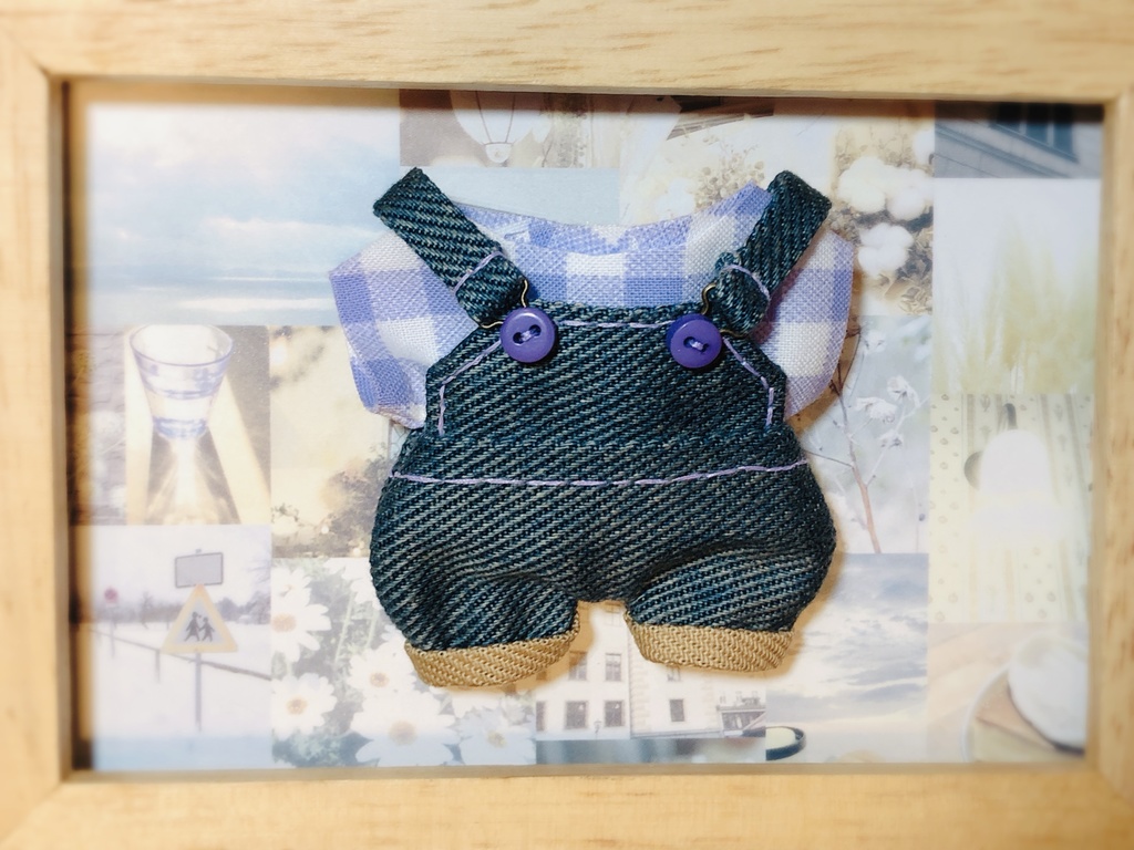 ケツが光るサロペット