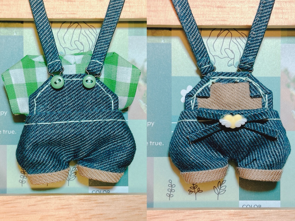 ケツが光るサロペット