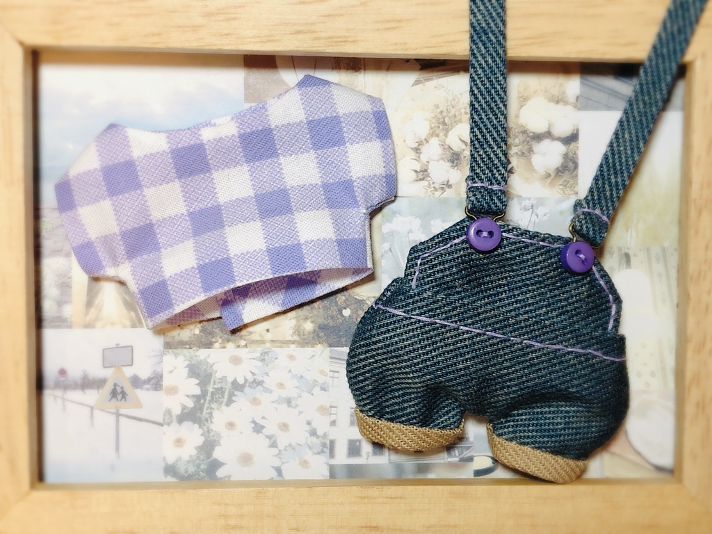 ケツが光るサロペット