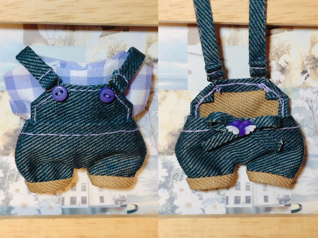 ケツが光るサロペット