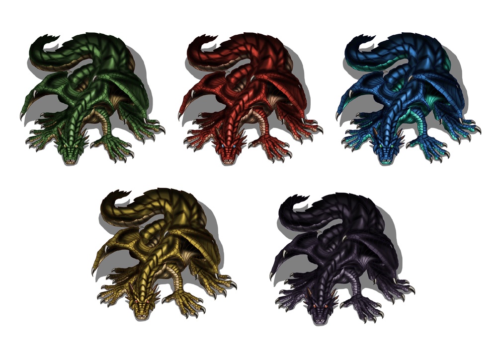 巨大ドラゴンマップ素材(リメイク版)