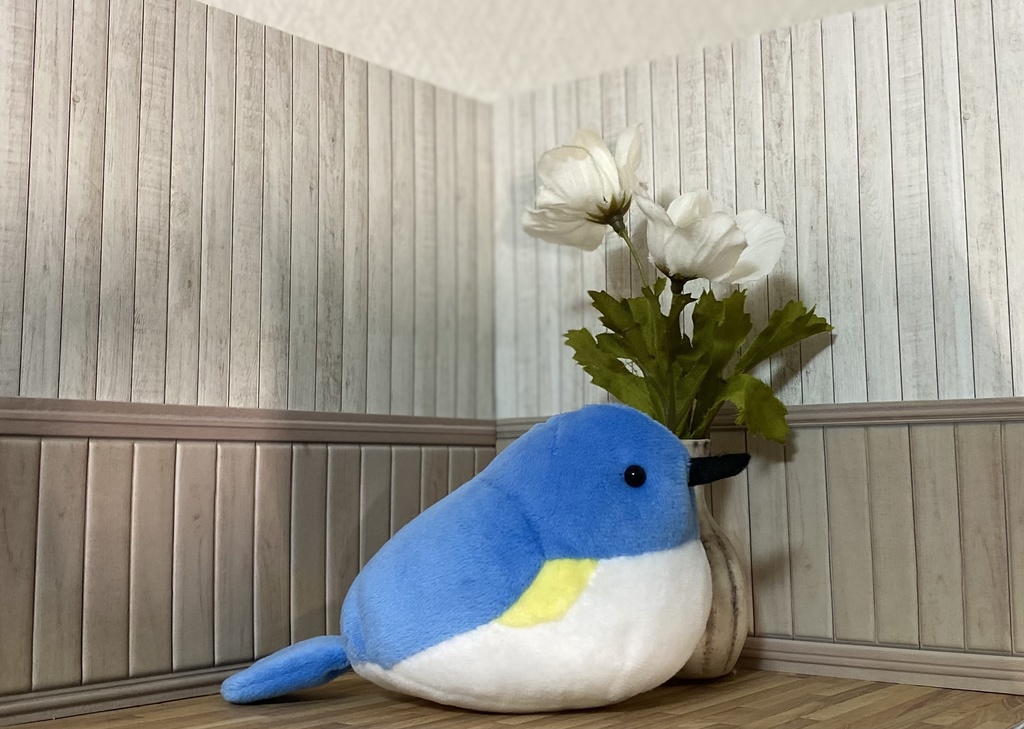 ルリビタキのぬいぐるみ