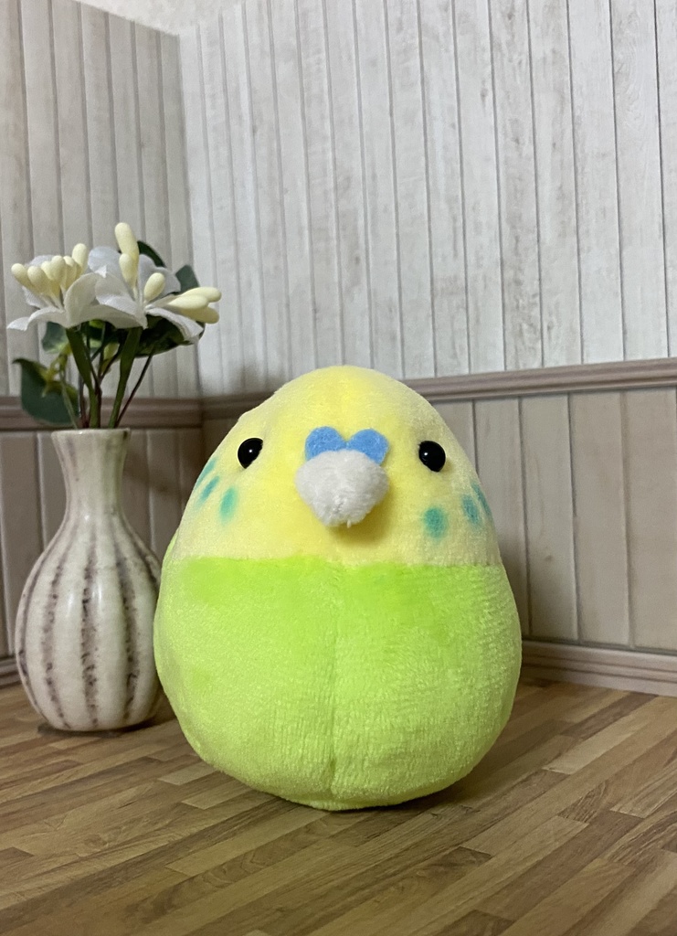 セキセイインコのぬいぐるみ