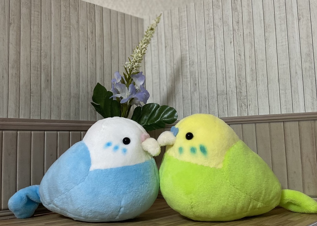 セキセイインコのぬいぐるみ