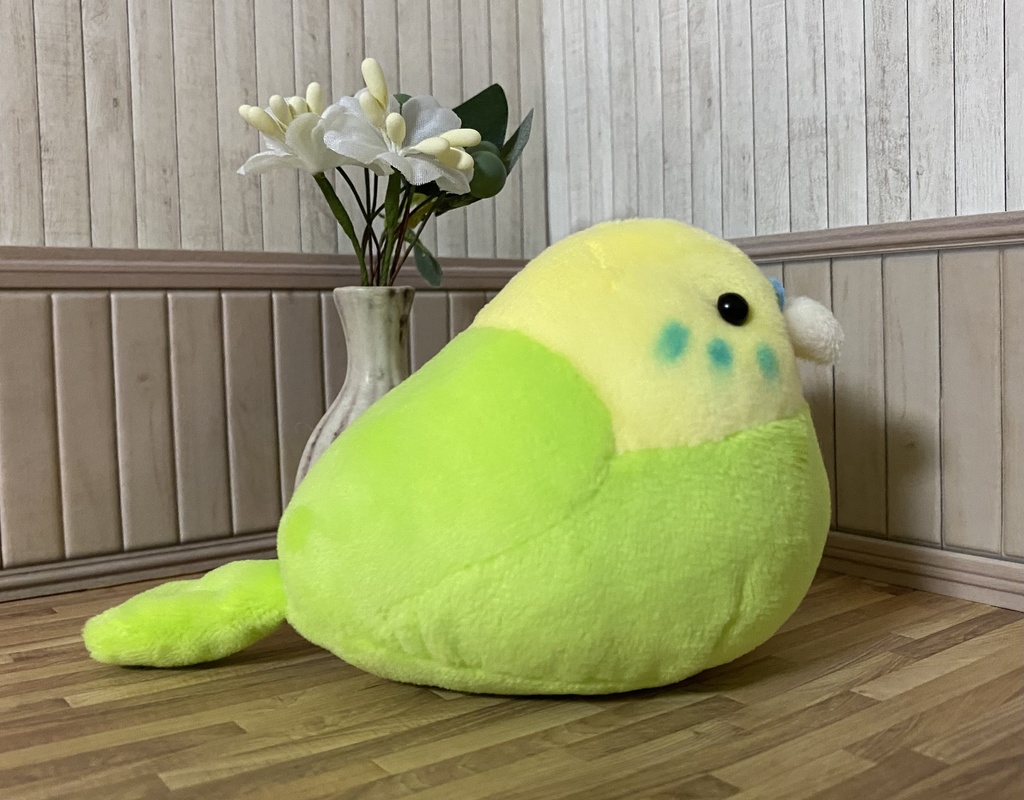 セキセイインコのぬいぐるみ