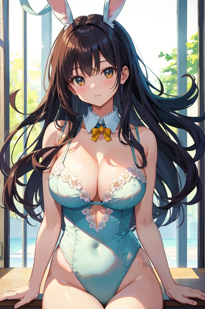 巨乳バニーガール美女【妄想イラスト美女図鑑vol.91】