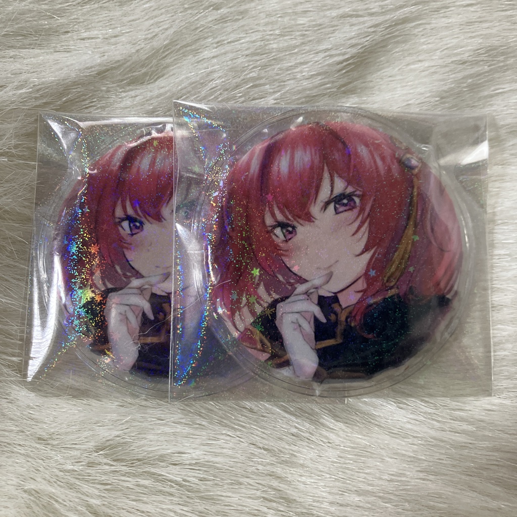 栞那缶バッジ