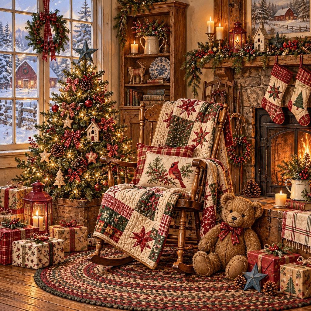 Nostalgic Country Christmas|カントリークリスマス デザインペーパー 5枚セット