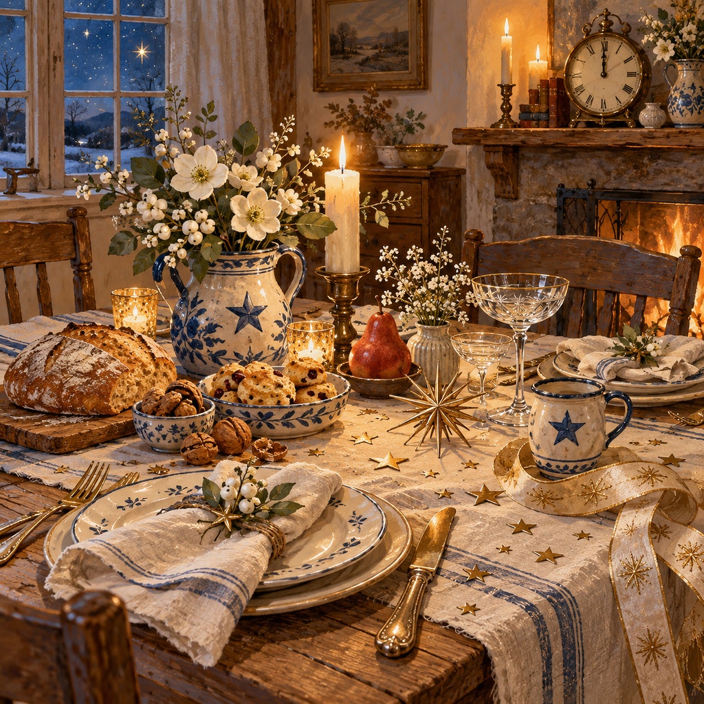 Nostalgic Country New Year – Celebration|American Country お正月デザインペーパー 5枚セット