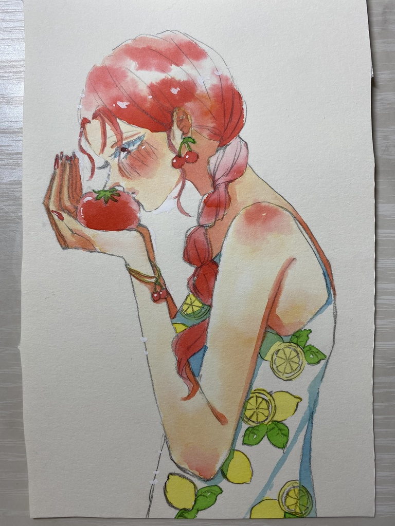 【ドローイング原画】 夏