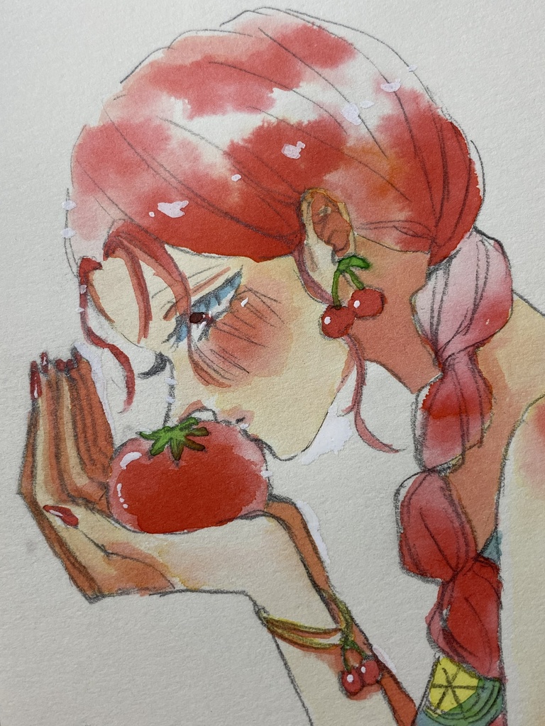 【ドローイング原画】 夏