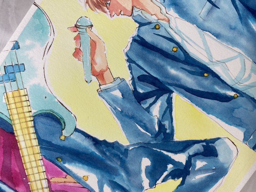 【カラーインク原画】 青春