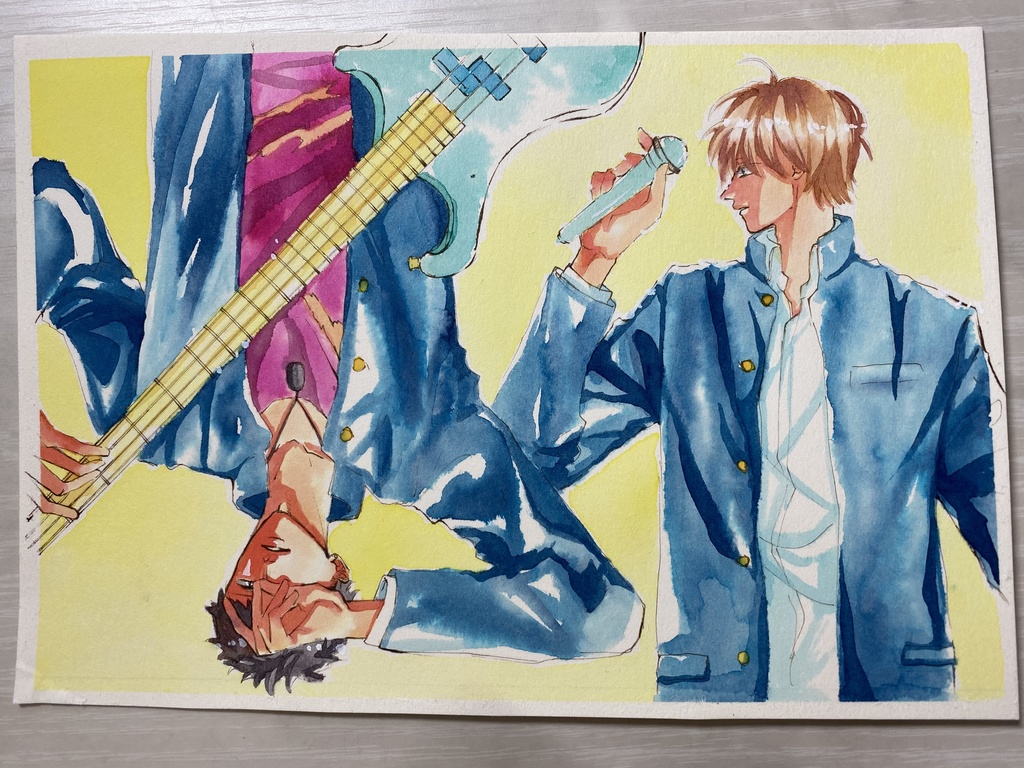 【カラーインク原画】 青春