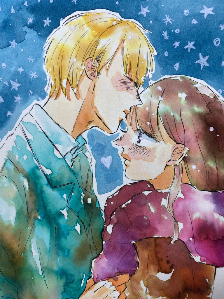 【カラーインク原画】 贈り物