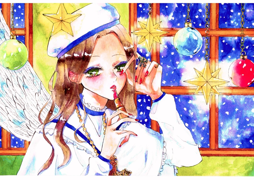 【カラーインク原画】White Christmas