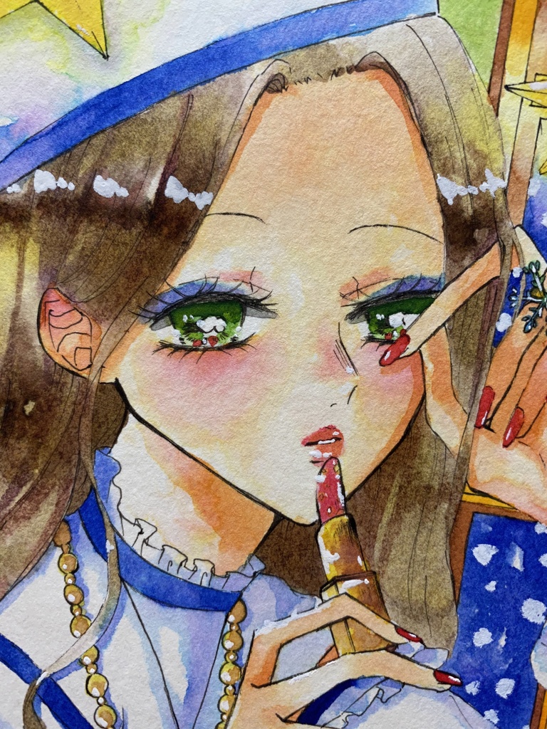 【カラーインク原画】White Christmas