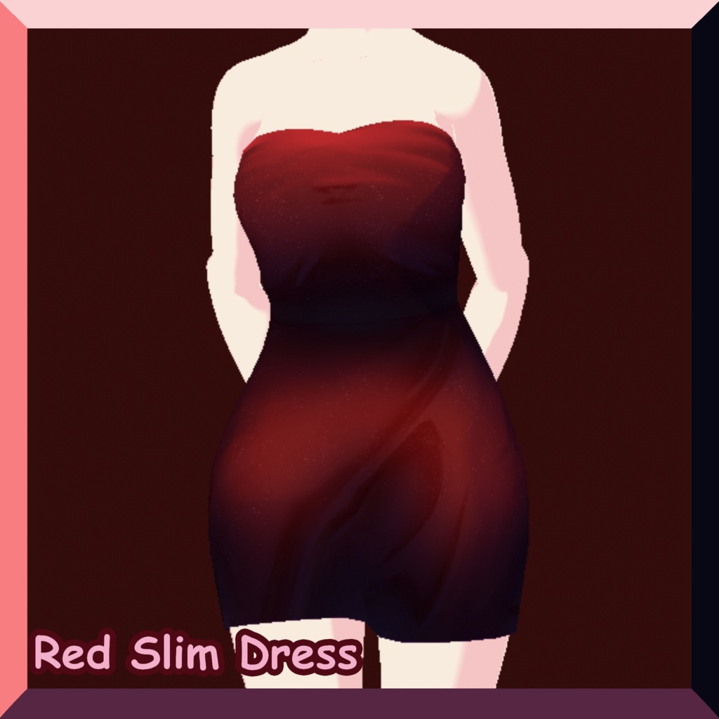 Slim Red Dress