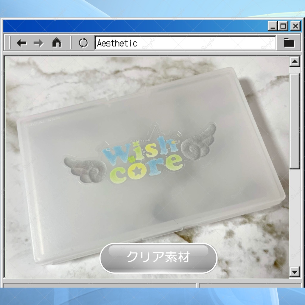 Internet Aesthetic ロゴクリアステッカー