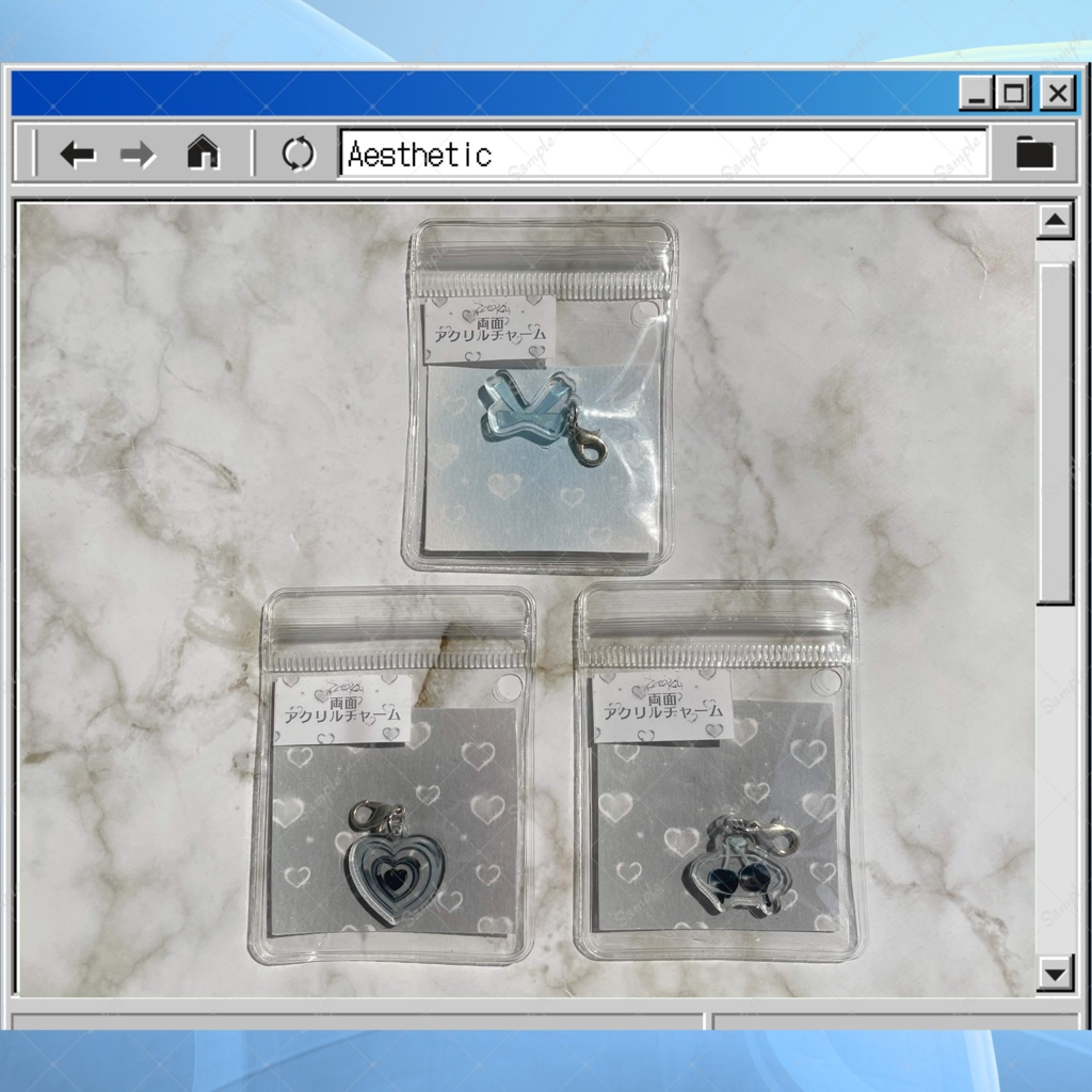 3Dデザイン ミニアクリルチャーム