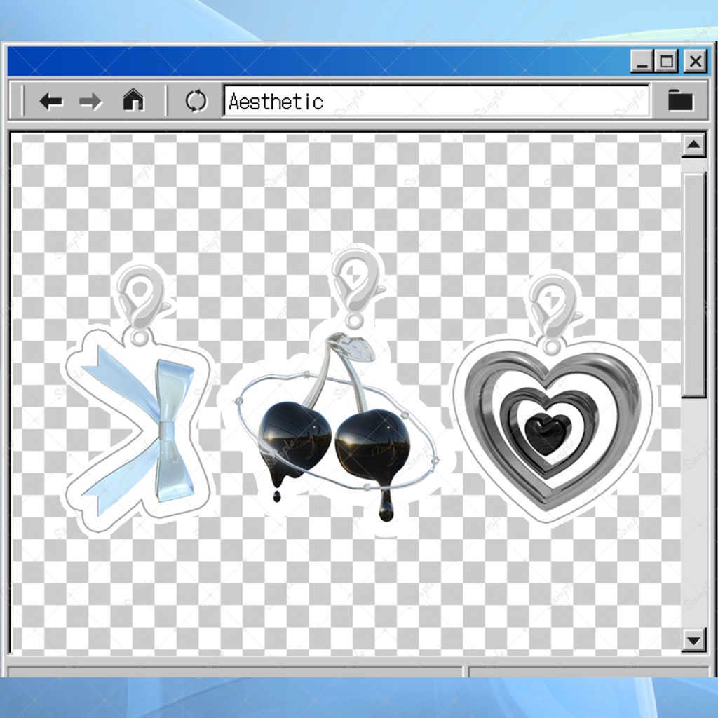 3Dデザイン　ミニアクリルチャーム