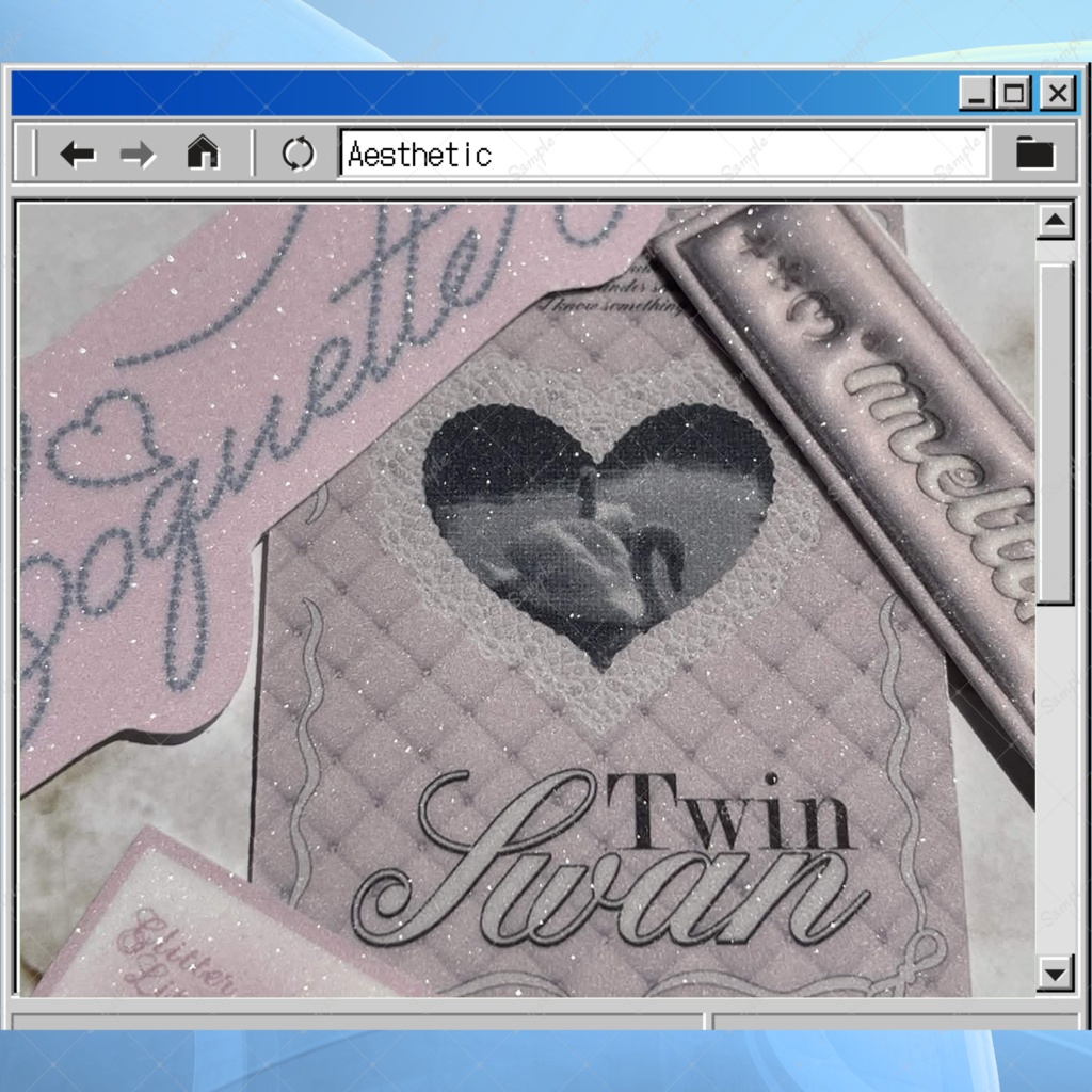 グリッター　ダイカットステッカーパック [Pink]