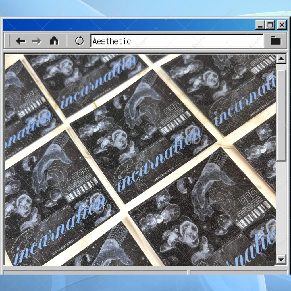 Jellyfish　グリッターステッカー