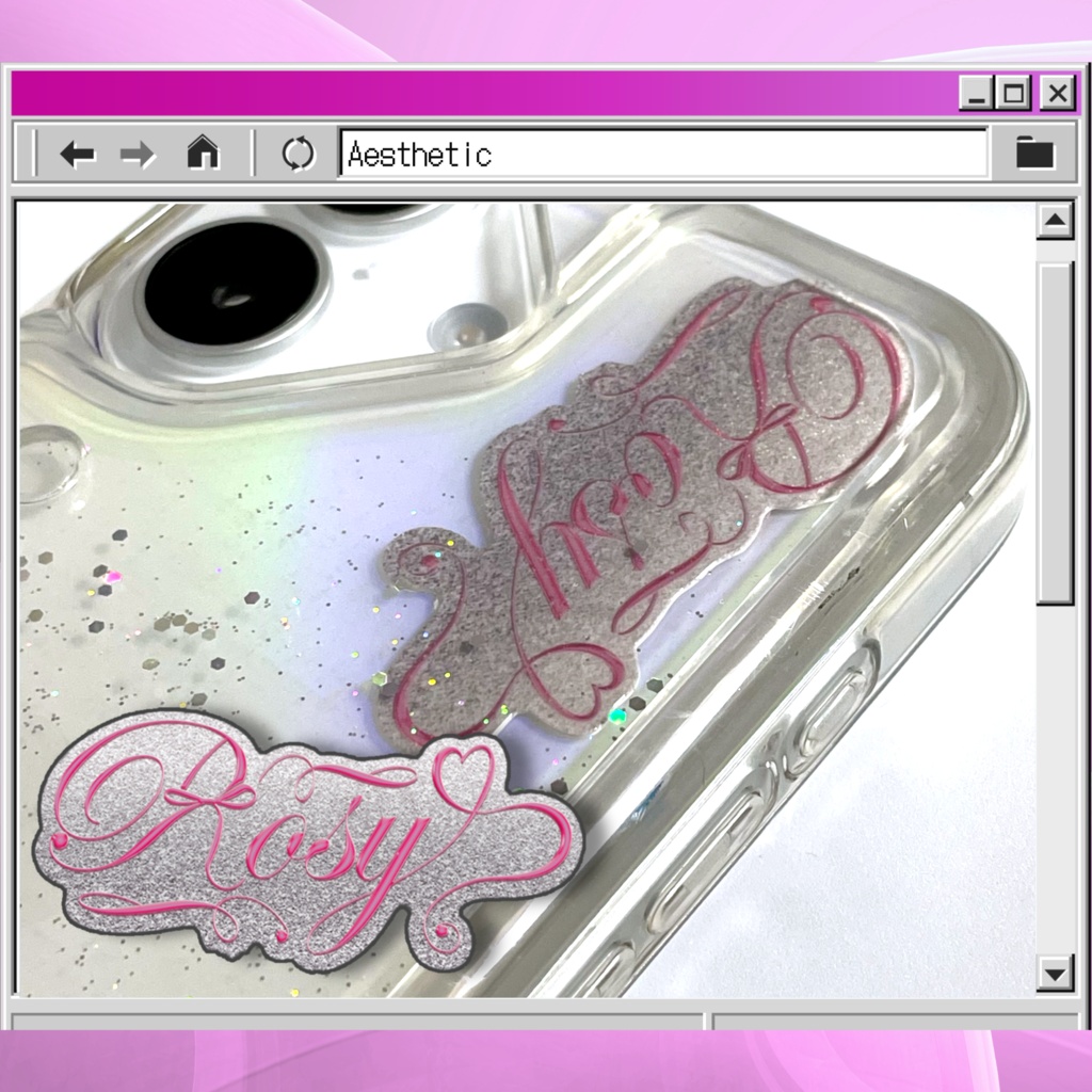 ホログラムステッカー  Rosy ミニ