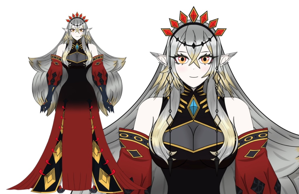 Live2Dモデル - 聖女 カルテシア / Live2D Model - Blazing Cartesia the Virtuous