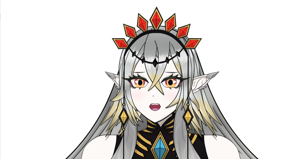 Live2Dモデル - 聖女 カルテシア / Live2D Model - Blazing Cartesia the Virtuous