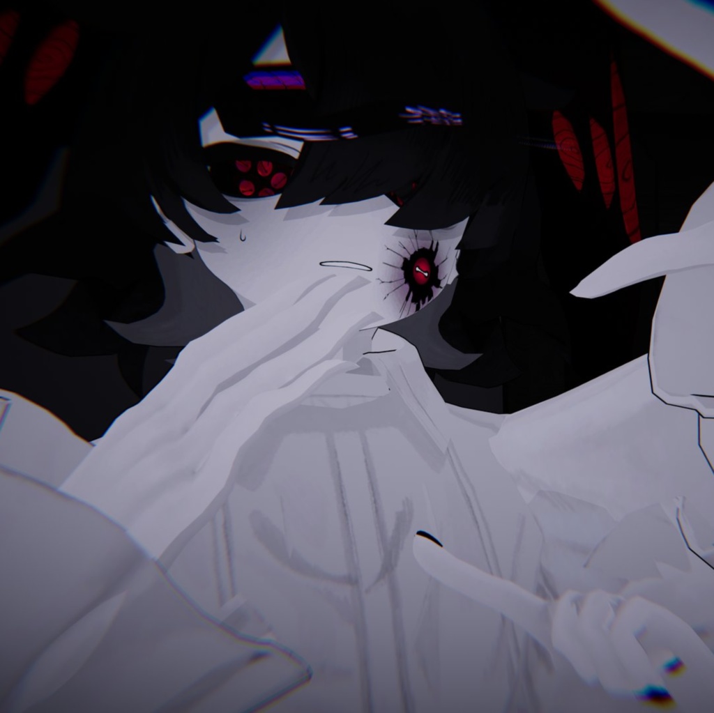 【シャ・ソア=レ専用】顔の傷(タコの目)テクスチャ 【目のテクスチャがおまけでついてくる!】【無料】