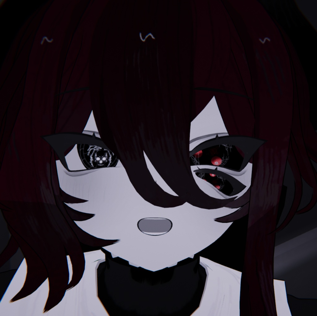 【ラ・フルーロ専用】髑髏蜘蛛アイテクスチャ 【VRCHAT】