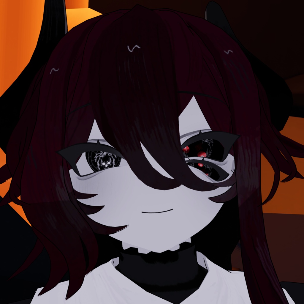 【ラ・フルーロ専用】髑髏蜘蛛アイテクスチャ 【VRCHAT】