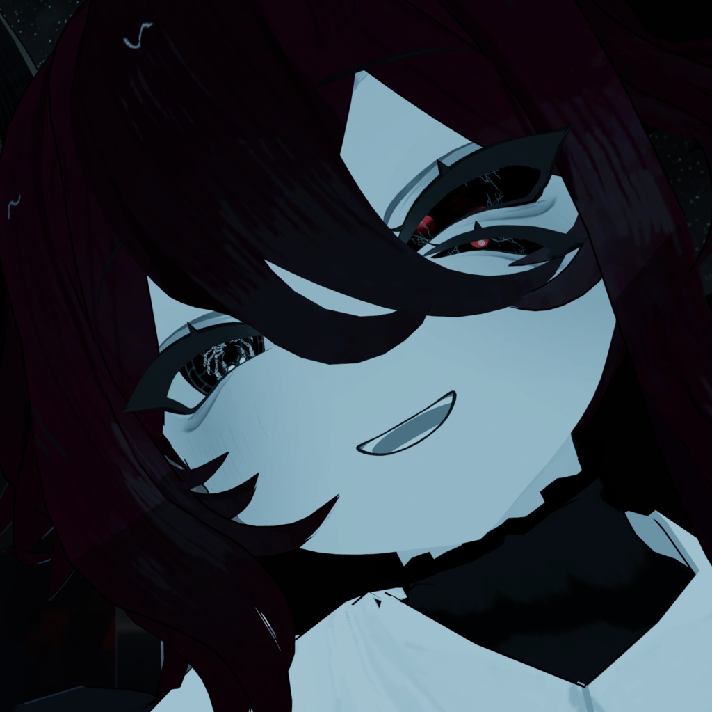 【ラ・フルーロ専用】髑髏蜘蛛アイテクスチャ 【VRCHAT】