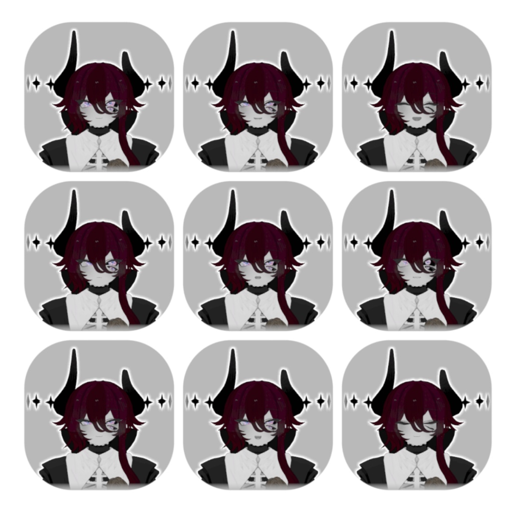 【ラ・フルーロ専用】宝石のアイテクスチャ 【VRCHAT】【無料】