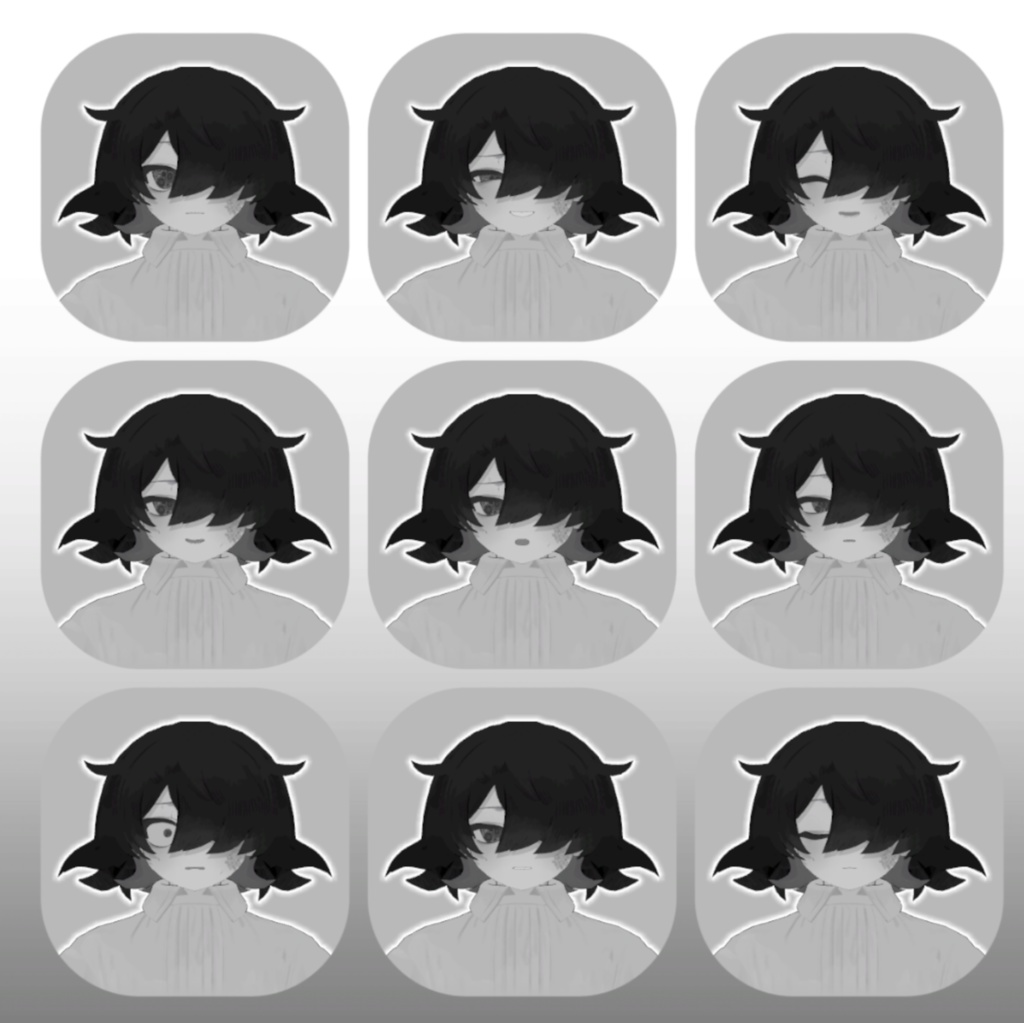 【シャ・ソア=レ専用】お目目ぐるぐるアイテクスチャ 【顔のテクスチャがおまけでついてくる!】【無料】