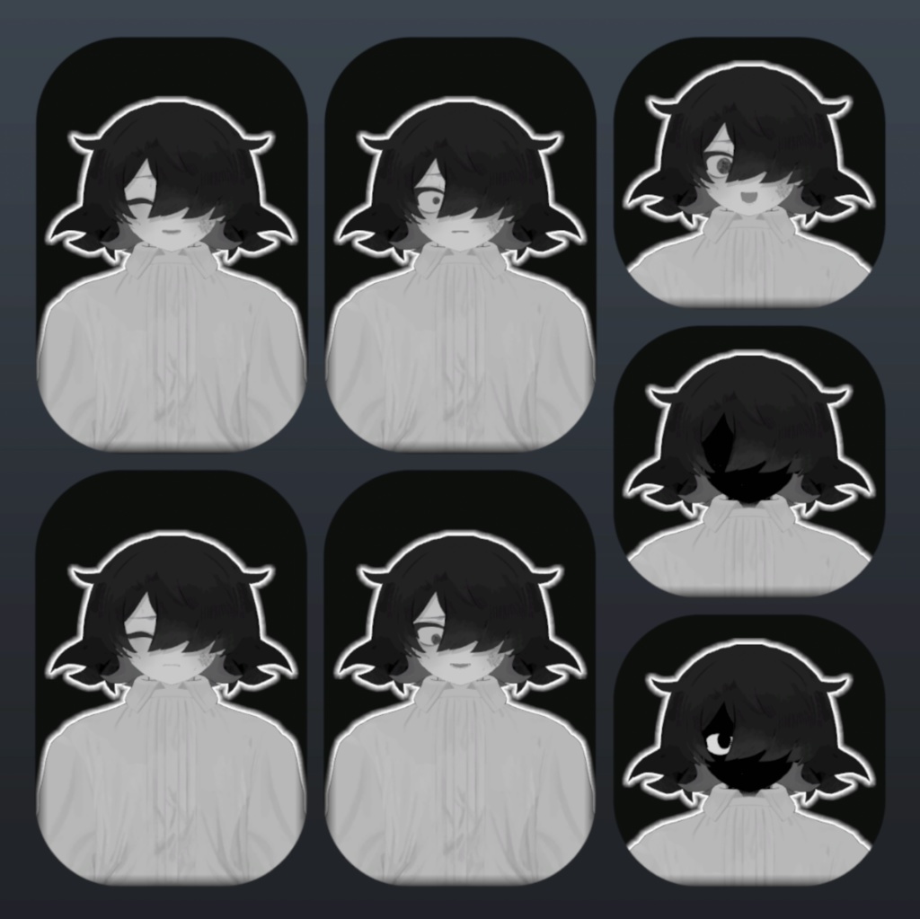 【シャ・ソア=レ専用】お目目ぐるぐるアイテクスチャ 【顔のテクスチャがおまけでついてくる!】【無料】