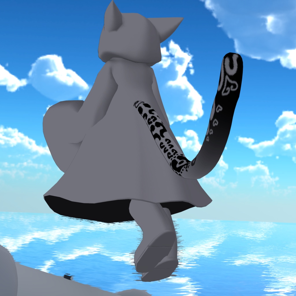 【フュルパ専用】ハートのしっぽテクスチャ 【VRCHAT】【無料】
