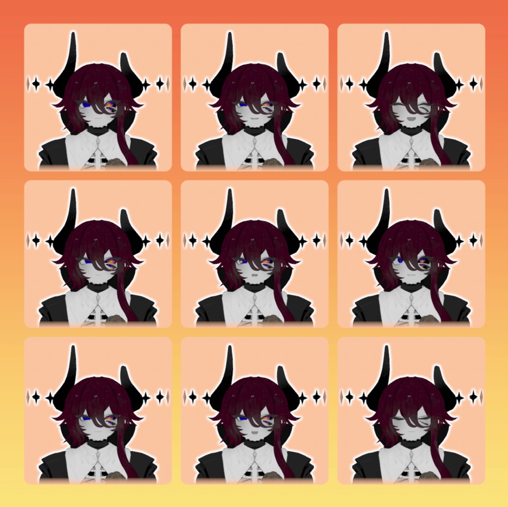 【ラ・フルーロ専用】月が動く夜空のアイテクスチャ 【VRCHAT】【無料】