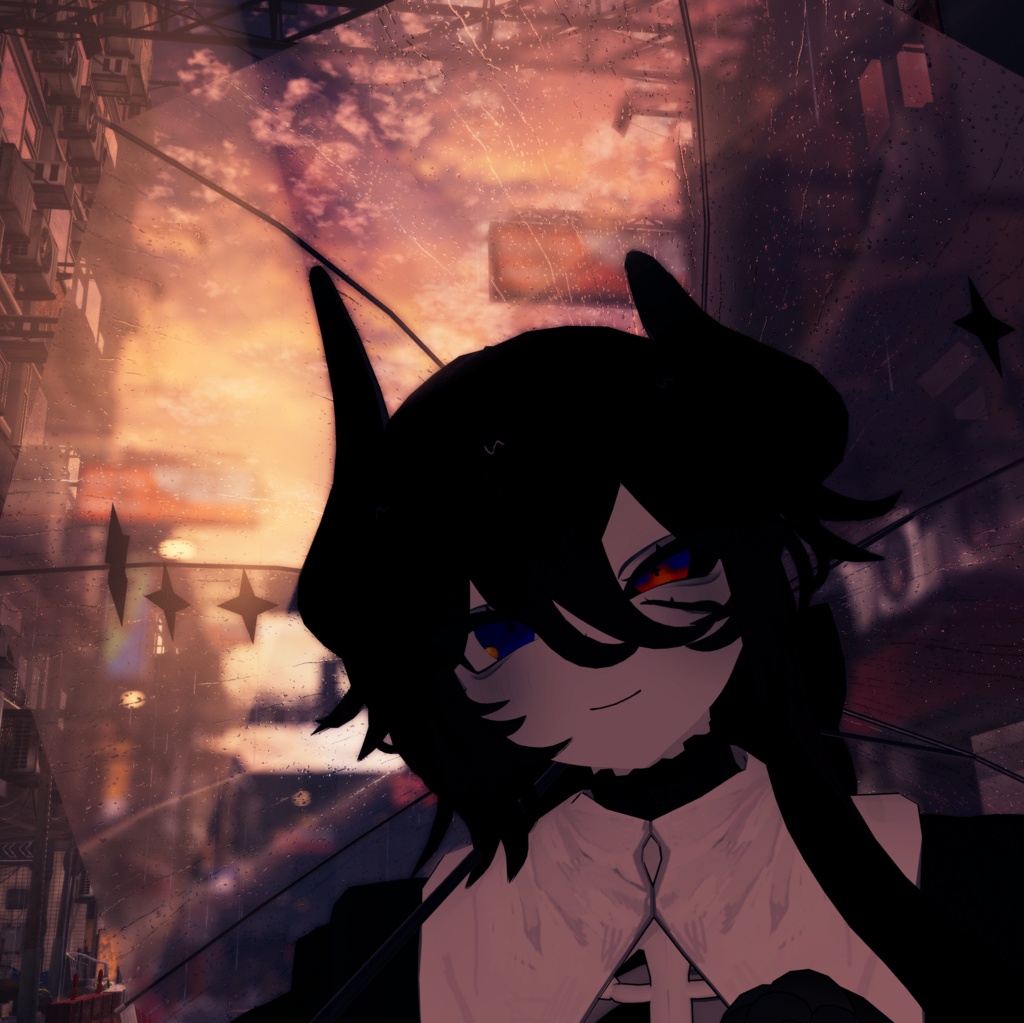 【ラ・フルーロ専用】月が動く夜空のアイテクスチャ 【VRCHAT】【無料】