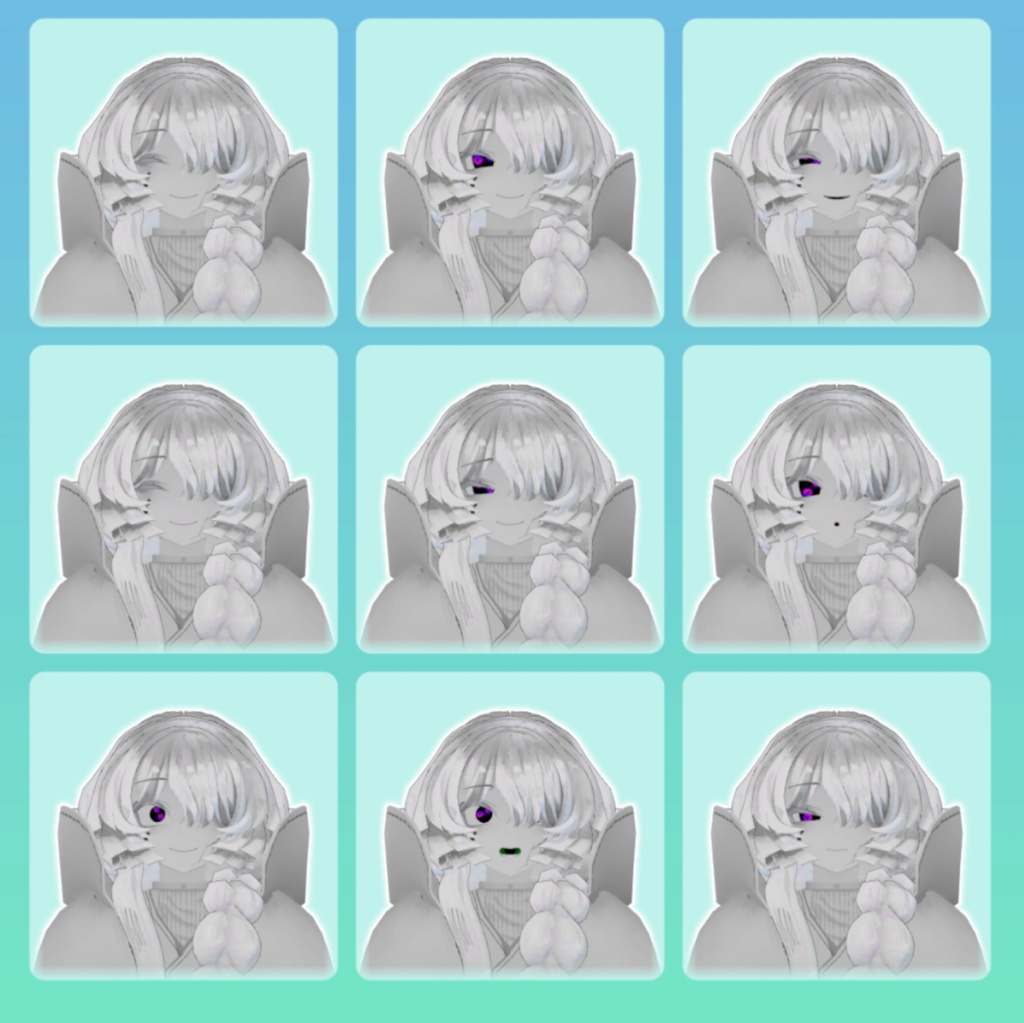 【ミヴョル専用】動くギョロっとアイテクスチャ 【VRCHAT】【無料】