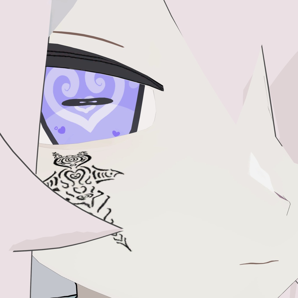 【lavaju専用】ハートのお目目アイテクスチャ 【VRCHAT】【無料】