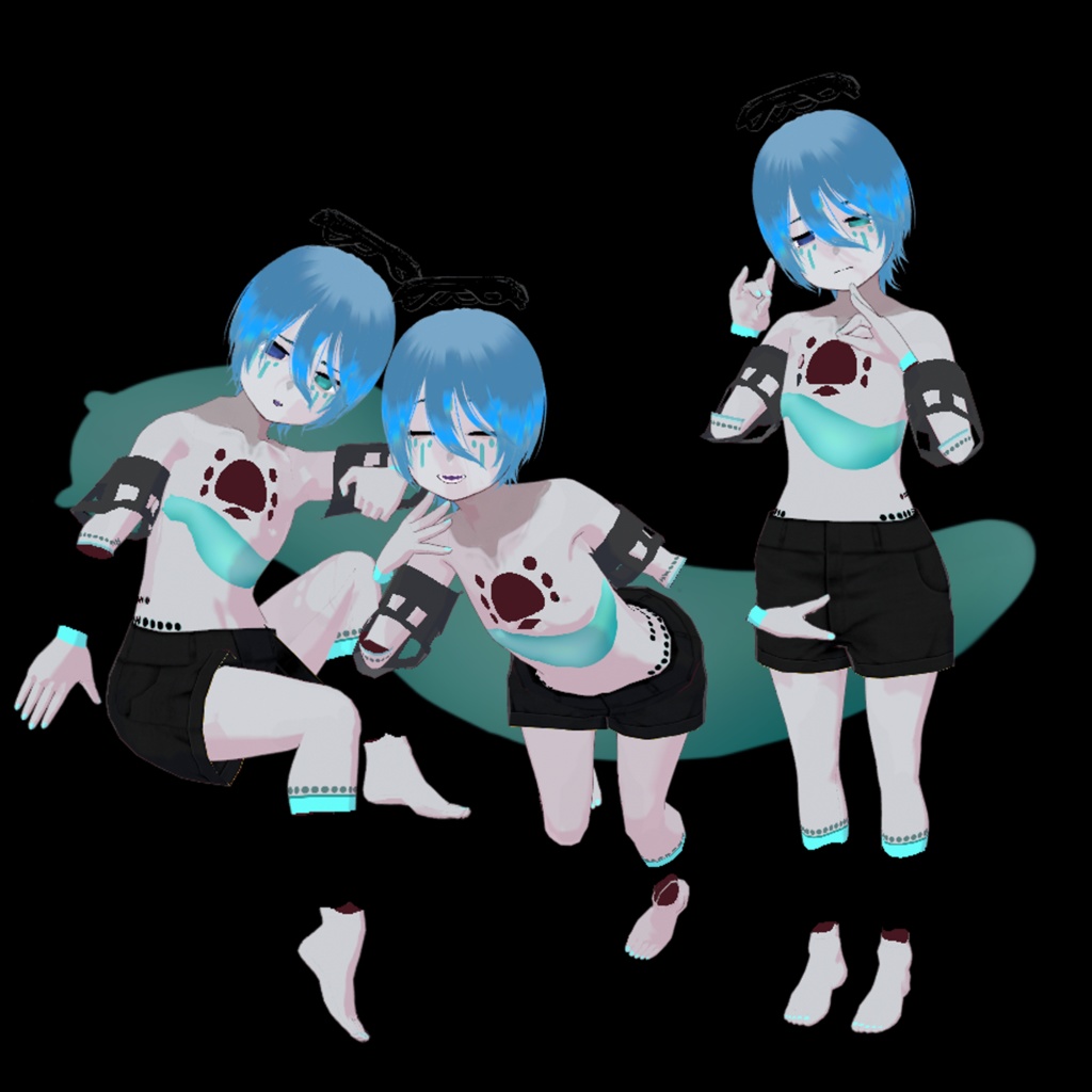 オリジナル3Dモデル「パピヨンの集蝶」