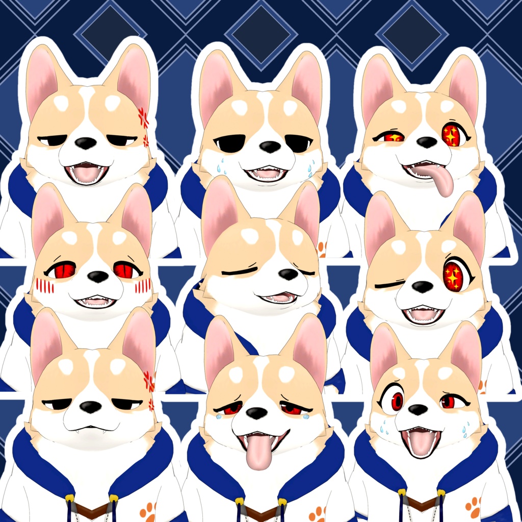 【TOTO専用】表情アニメーション2【無料】