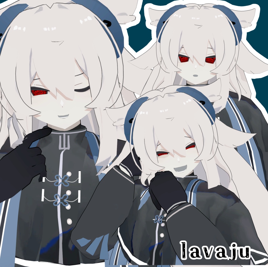 【モクモクアバター6体対応】獄巻アイテクスチャ【無料】