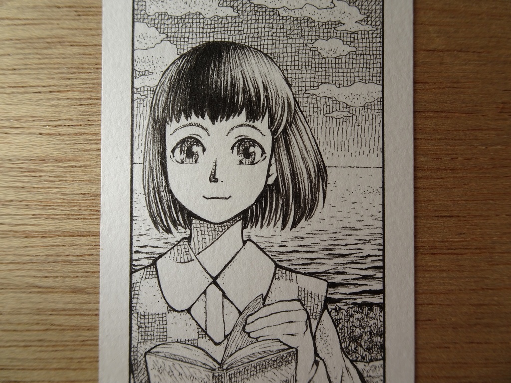 ミニ原画『花と海と草子』