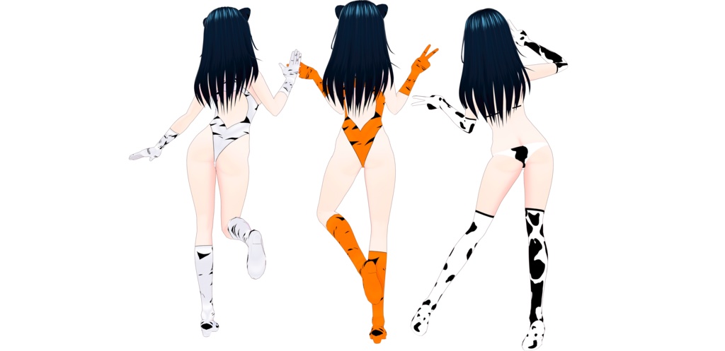 Thanks for 100 followers free cow and tiger suits