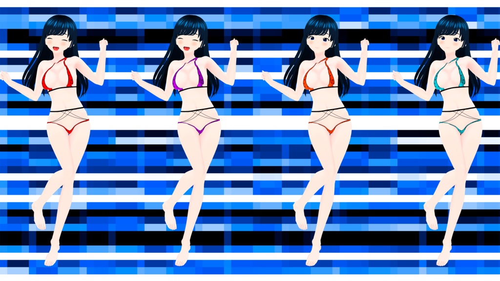 One shoulder bikini in 15 versions