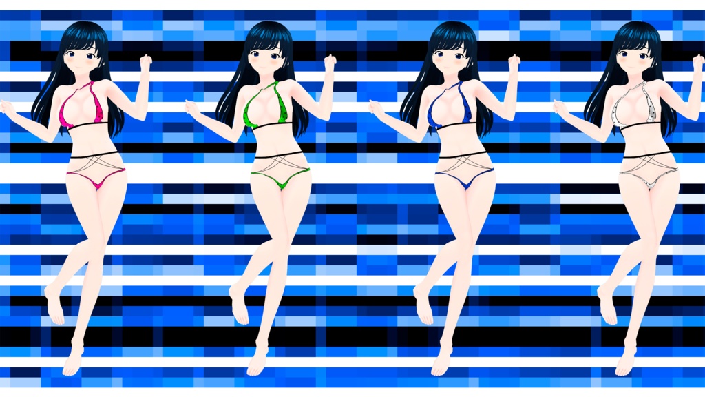 One shoulder bikini in 15 versions