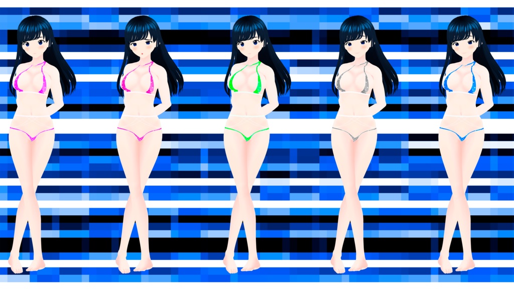 One shoulder bikini in 15 versions