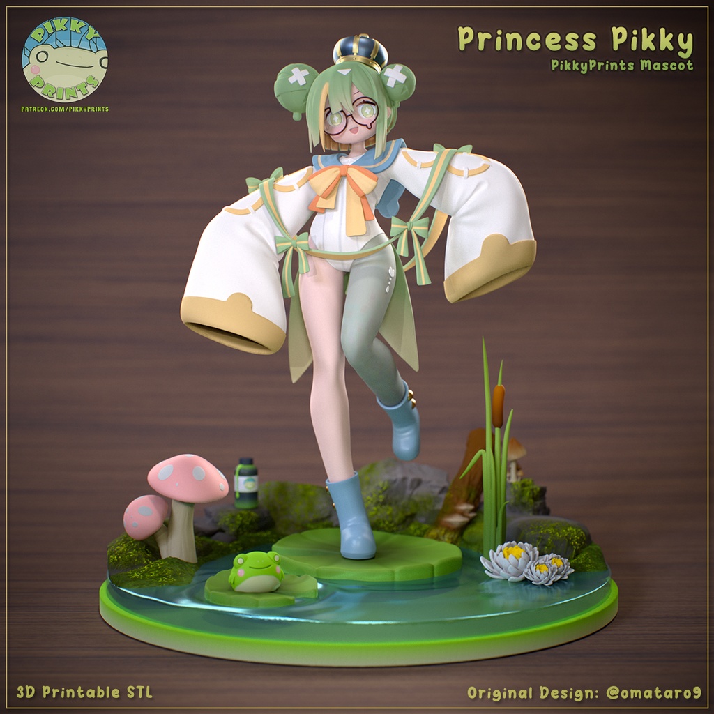 Princess Pikky ピッキー姫 【3Dプリンター】STL